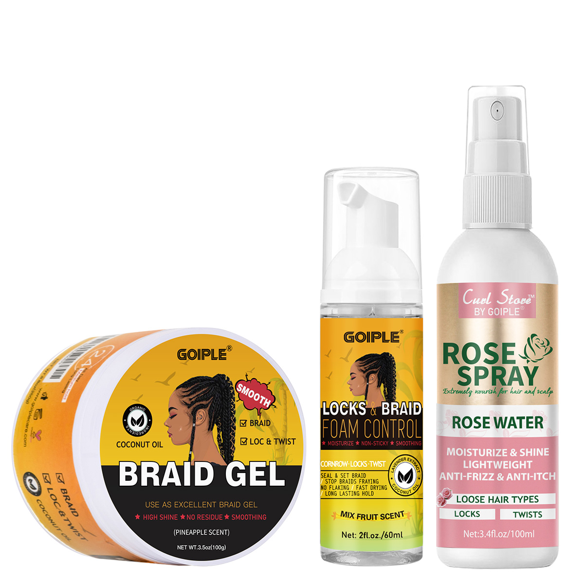 Men'S Grooming Gel - Żel do zaplatania włosów, mousse o